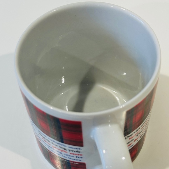 Plaid Mug Coffee Tea Vintage Home Decor Kitchen Drinkware Barware Christmas Gift - Picture 4 of 17